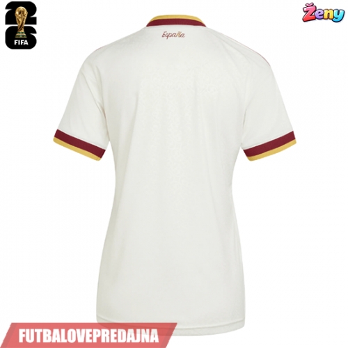 Lacne Ženy Futbalové dres Španielsko MS 2026 Krátky Rukáv - Preč